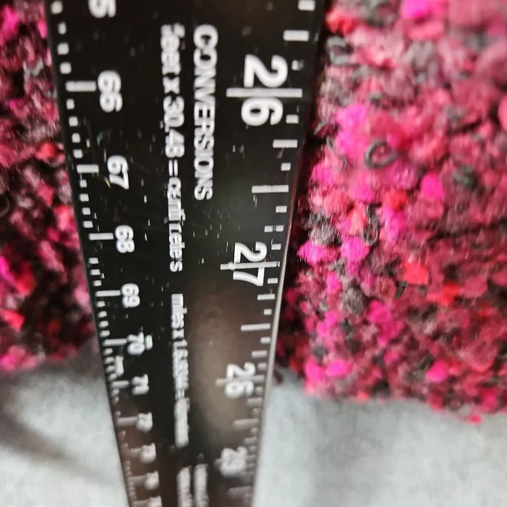 Coldwater Creek Sz Med Black And Red Vest Wool blend